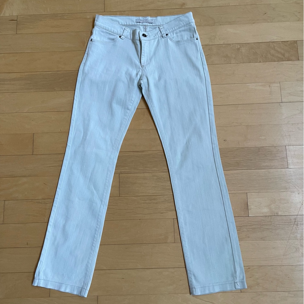 Zara Basic White Denim - Size 6 - image 2